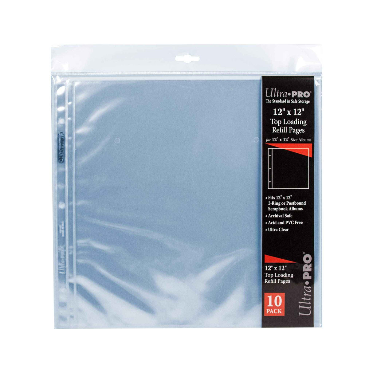 12" x 12" Clear Sheet Protector Pages (10ct) for 12" x 12" Prints