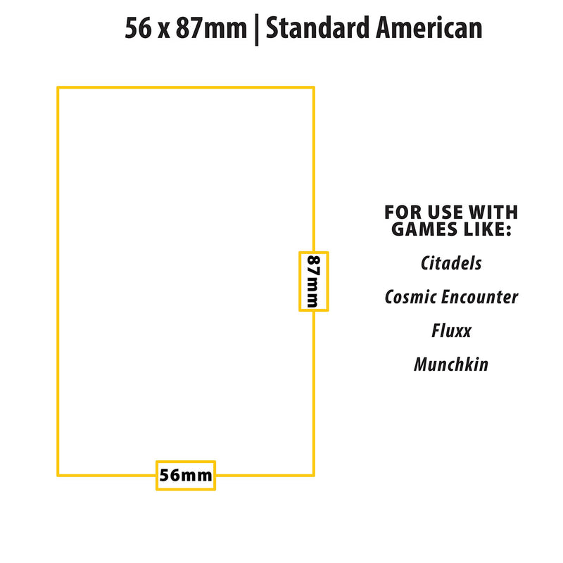 Standard American Lite Board Game Sleeves (100ct) for 56mm x 87mm Cards | Ultra PRO International