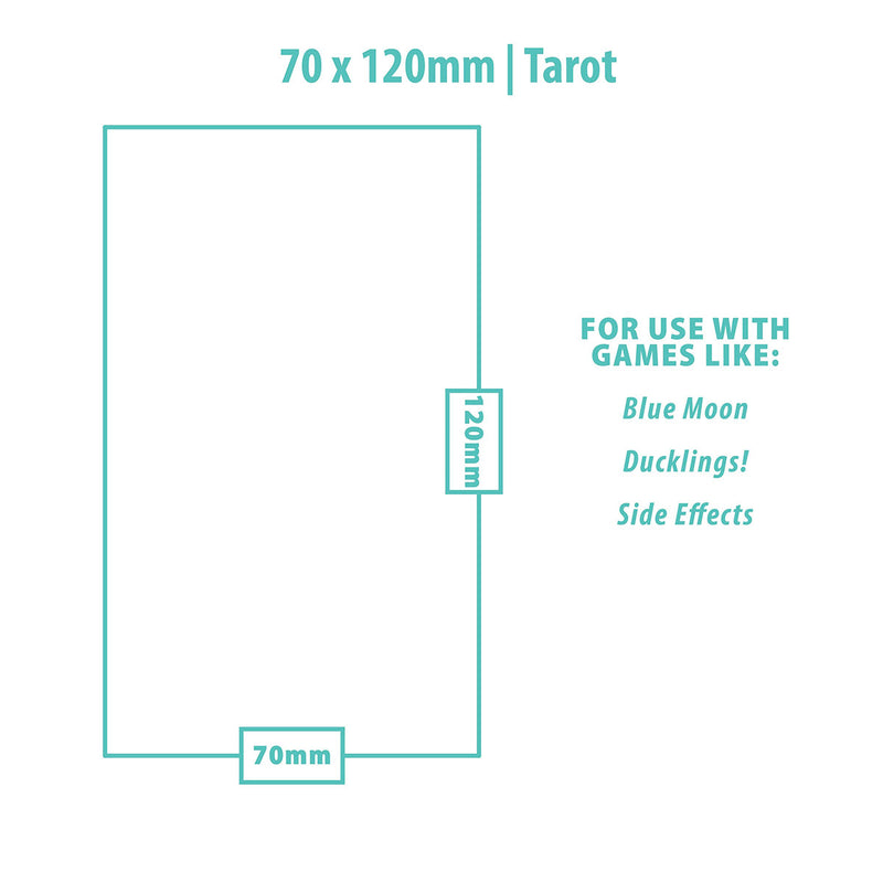 Tarot Sized Lite Board Game Sleeves (100ct) for 70mm x 120mm Cards | Ultra PRO International