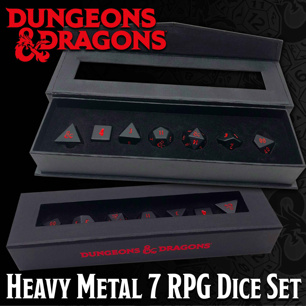 HEAVY METAL® Premium RPG Dice Set (7ct) for Dungeons & Dragons