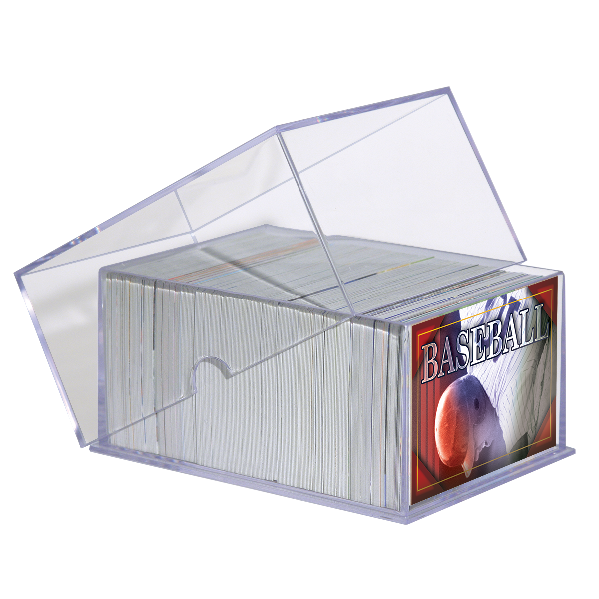 2-Piece Clear 250 Card Storage Box