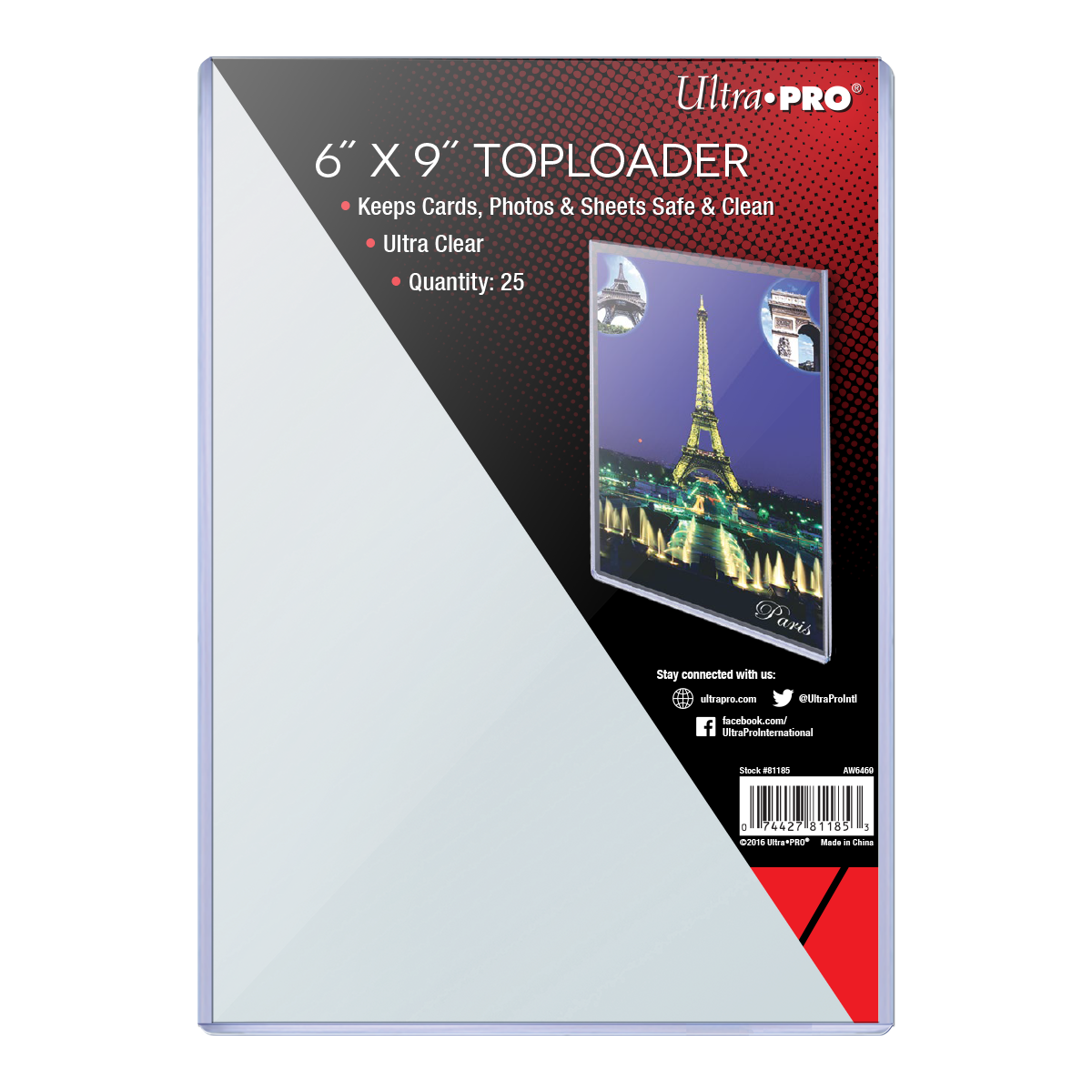 Ultra Pro 6" X 9" Toploader 25 Pack Ultra Pro 6" X 9" Toploader 25 Pack
