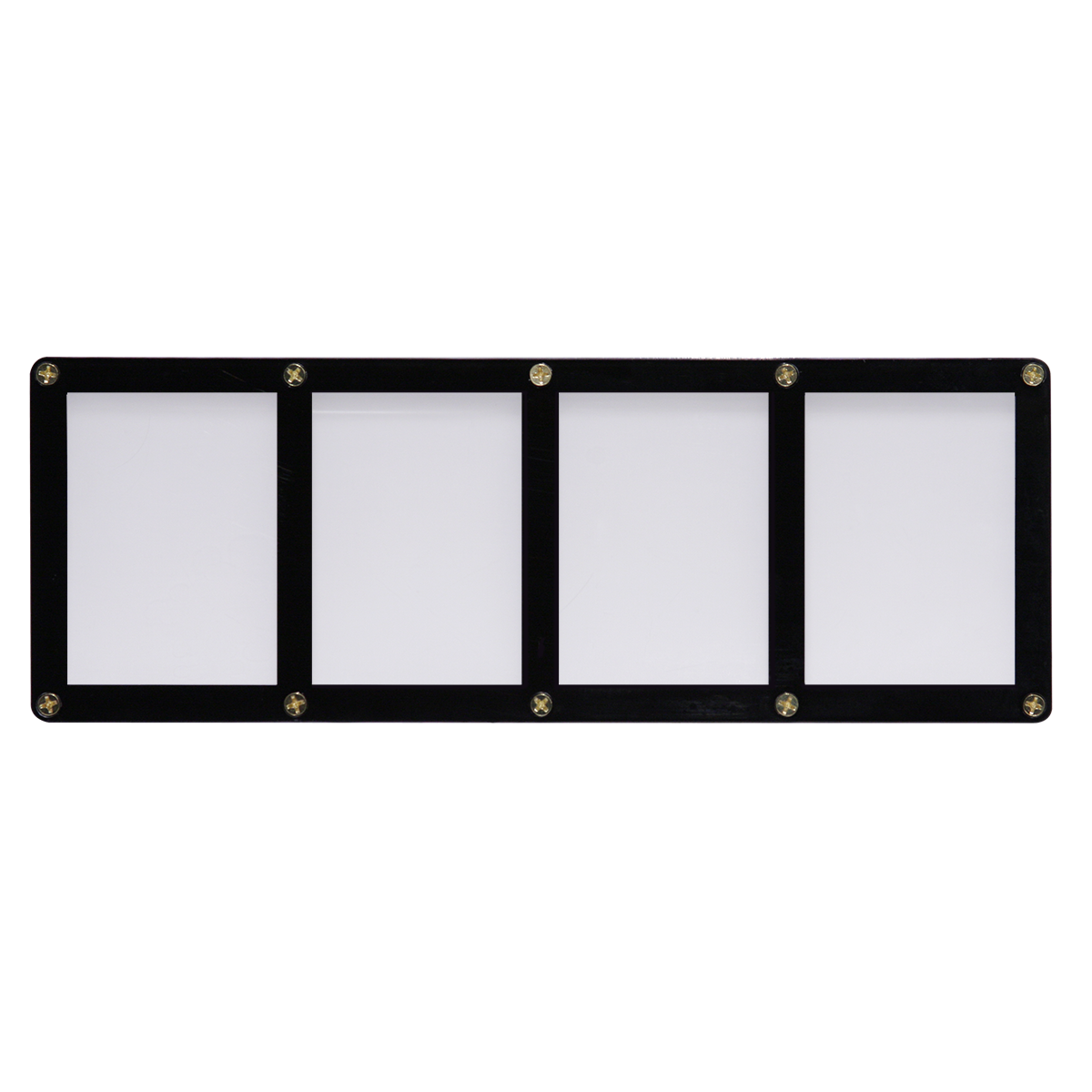 4-Card Black Frame Screwdown Holder