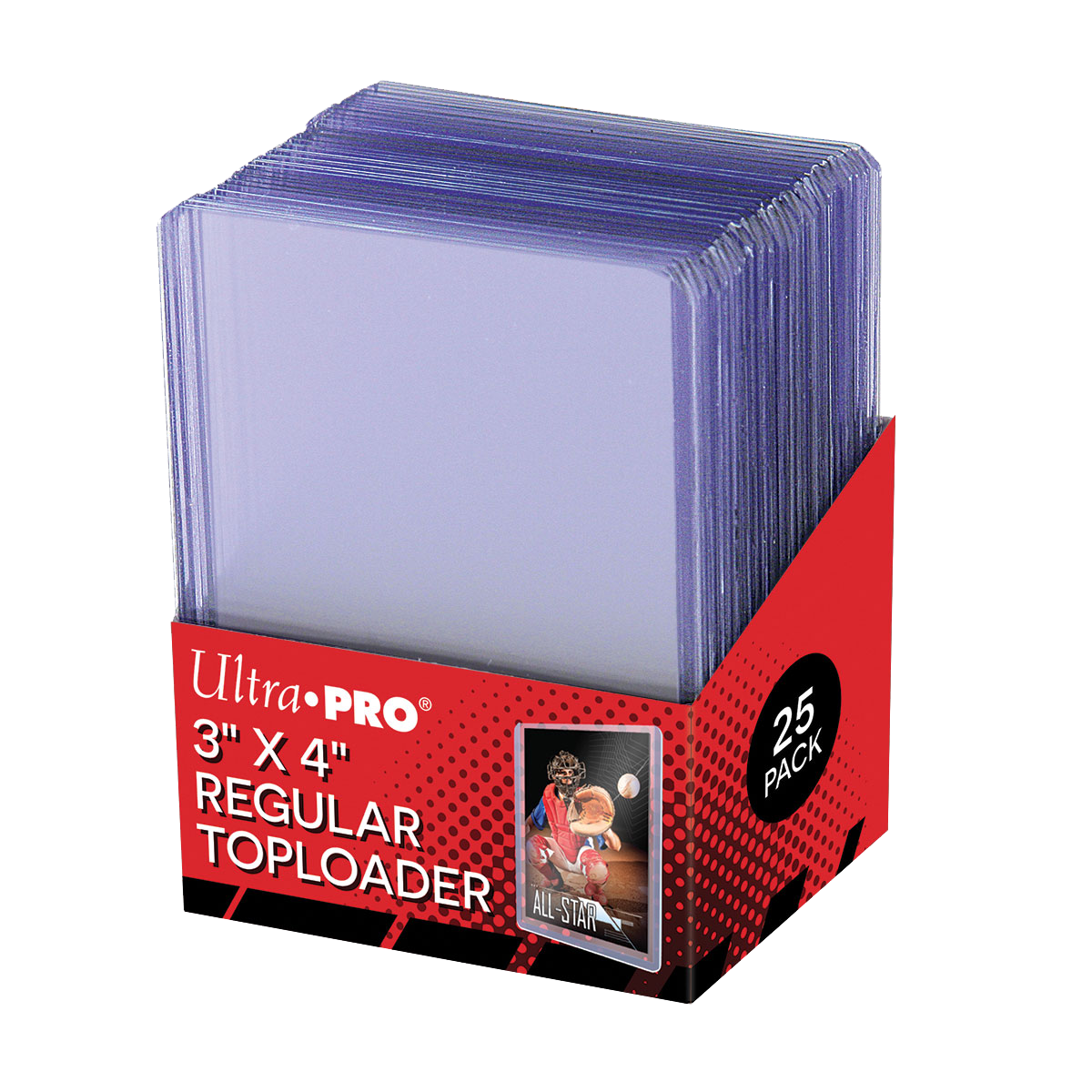 3" x 4" Clear Regular Toploaders (25ct) for Standard Size Cards | Ultra PRO International 3" x 4" Clear Regular Toploaders (25ct) for Standard Size Cards | Ultra PRO International