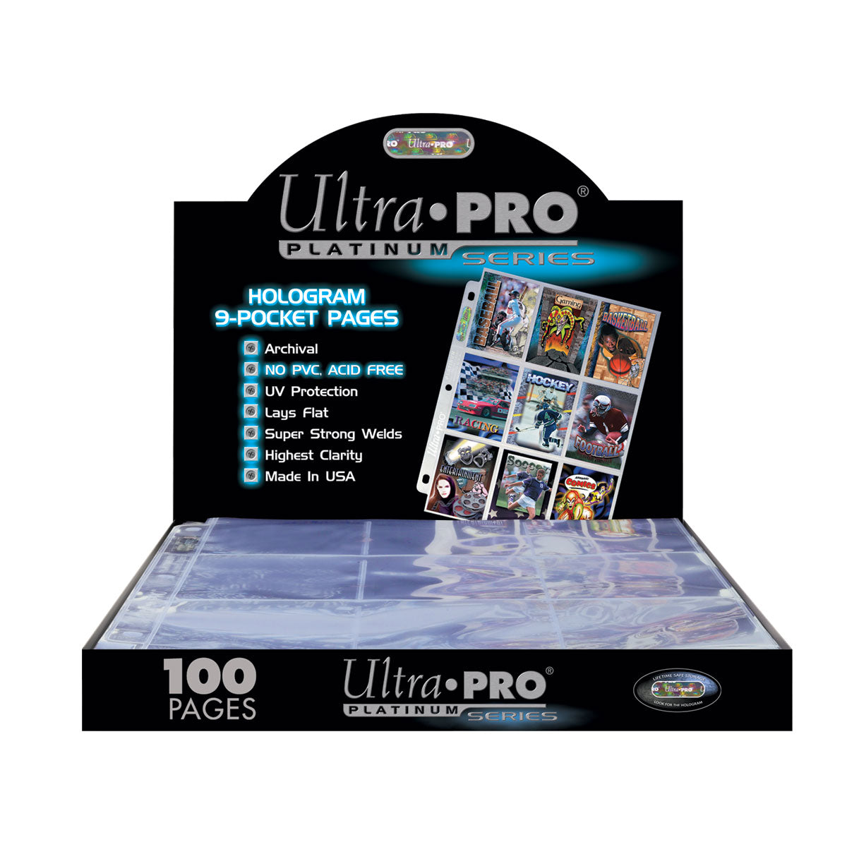  Ultra Pro 20 (Twenty) Single 8-Pocket Pages - Eight Pockets  Coupon Page (8 Top Load/Horizontal Slots) : Office Products