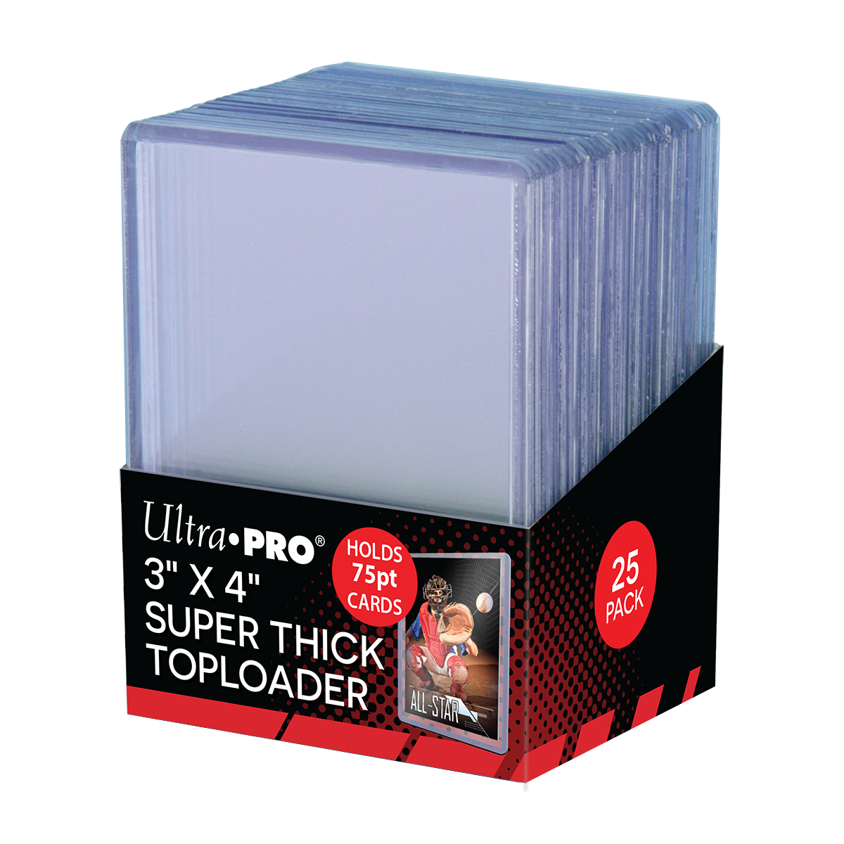 3" x 4" Clear Thick 75PT TOPLOADER® Sleeves (25ct)