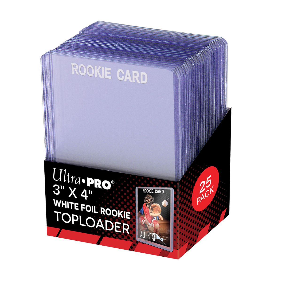 3" x 4" Rookie White Toploaders (25ct) | Ultra PRO International
