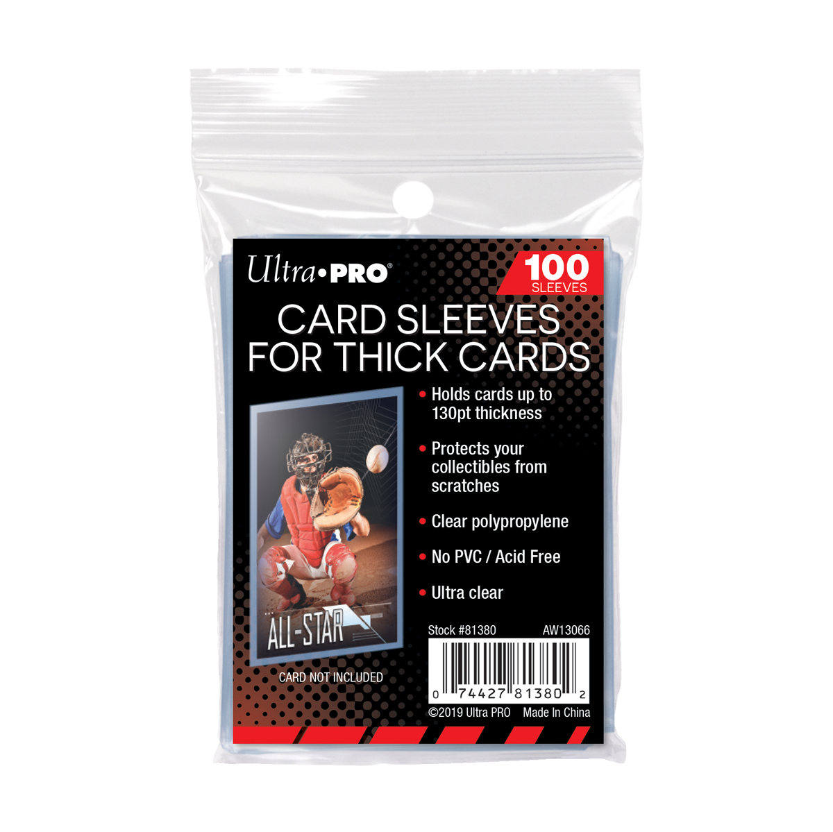 130PT Thick Card Sleeves for Standard Size Cards | Ultra PRO International 130PT Thick Card Sleeves for Standard Size Cards | Ultra PRO International
