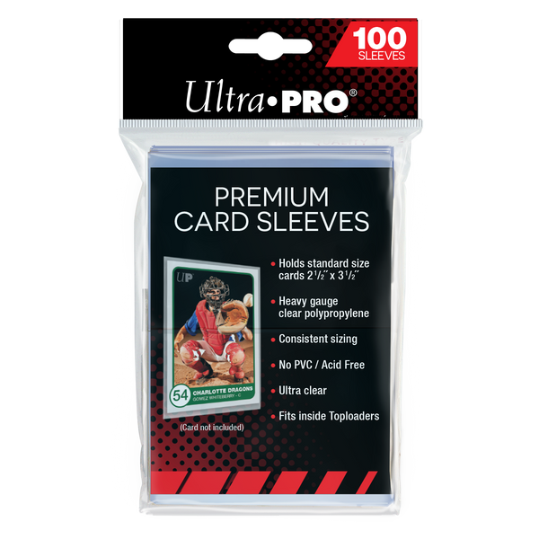 2.5" x 3.5" Premium Card Sleeves (100ct) | Ultra PRO International 2.5" x 3.5" Premium Card Sleeves (100ct) | Ultra PRO International