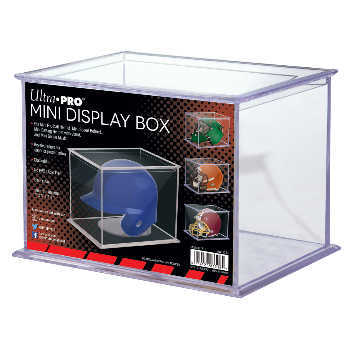 Mini Helmet and Figurines Display Case | Ultra PRO International