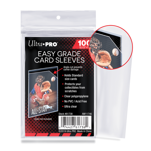 Easy Grade Card Sleeves (100ct) for Standard Size Cards | Ultra PRO International Easy Grade Card Sleeves (100ct) for Standard Size Cards | Ultra PRO International