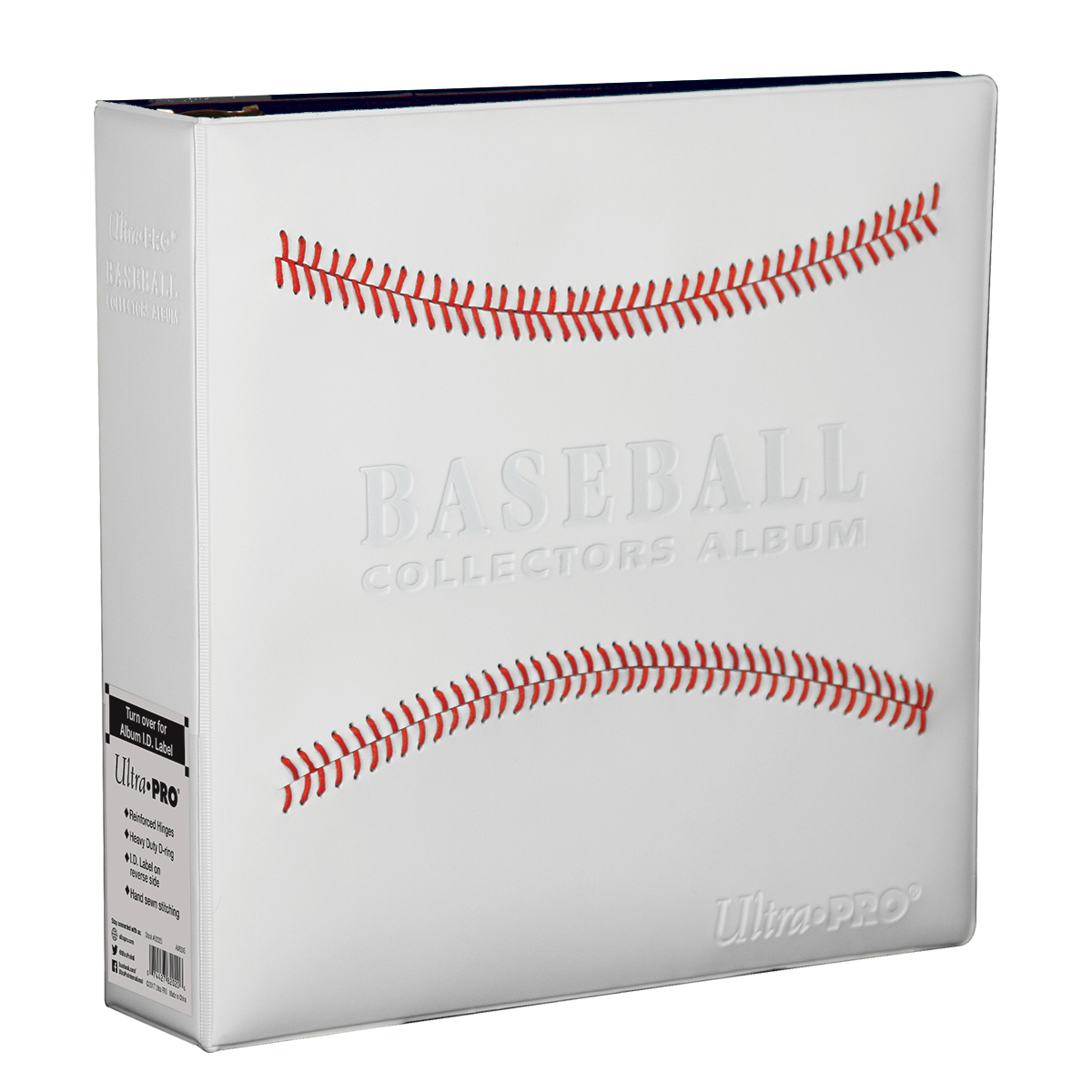 3" White Stitched Baseball Card Collectors Album