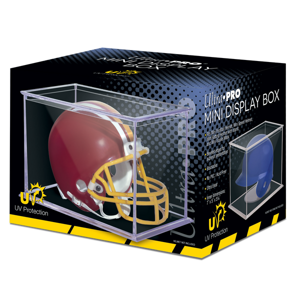 Mini Helmet & Figurines UV Display Case