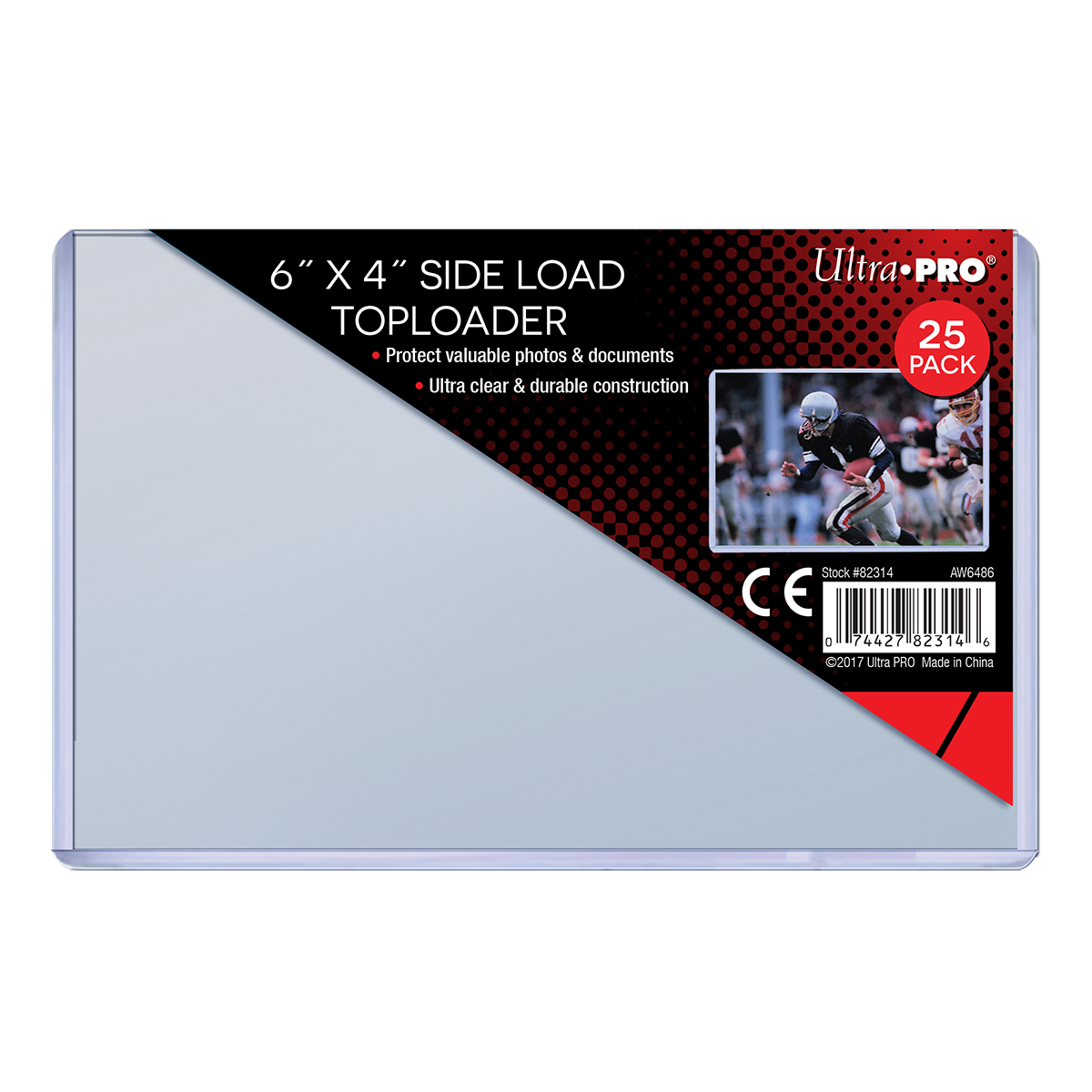 CSP 4x6 Toploader - For 4 x 6 Cards or Prints (Pack of 25)