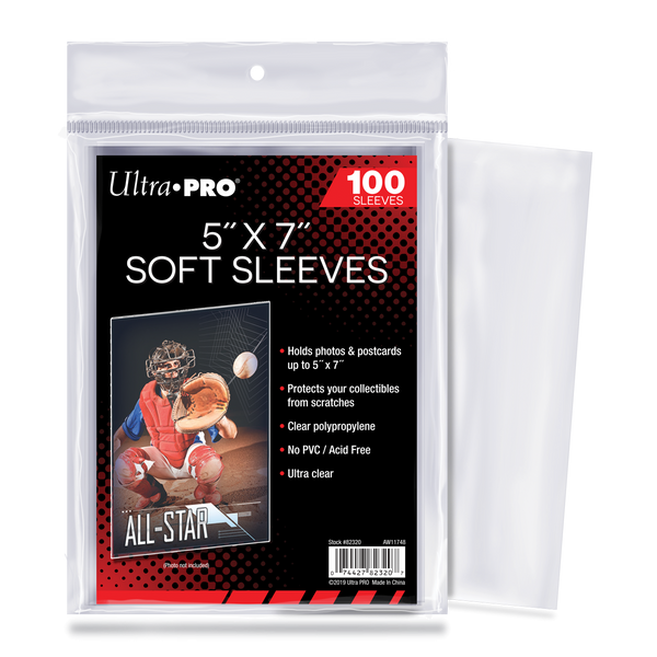 soft sleeves for cards 5" x 7" Soft Sleeves (100ct)