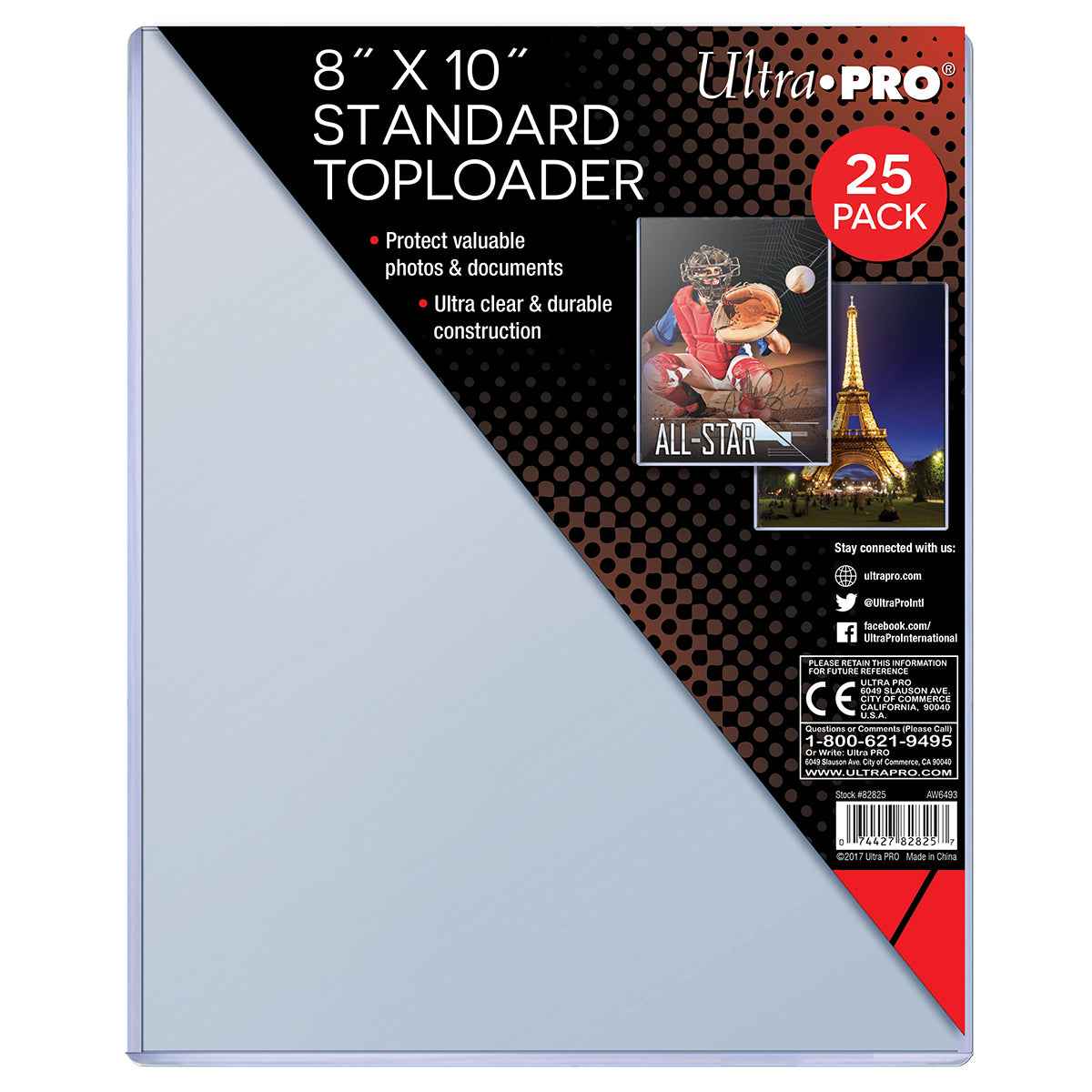 8" x 10" Standard TOPLOADER® Sleeves (25ct)