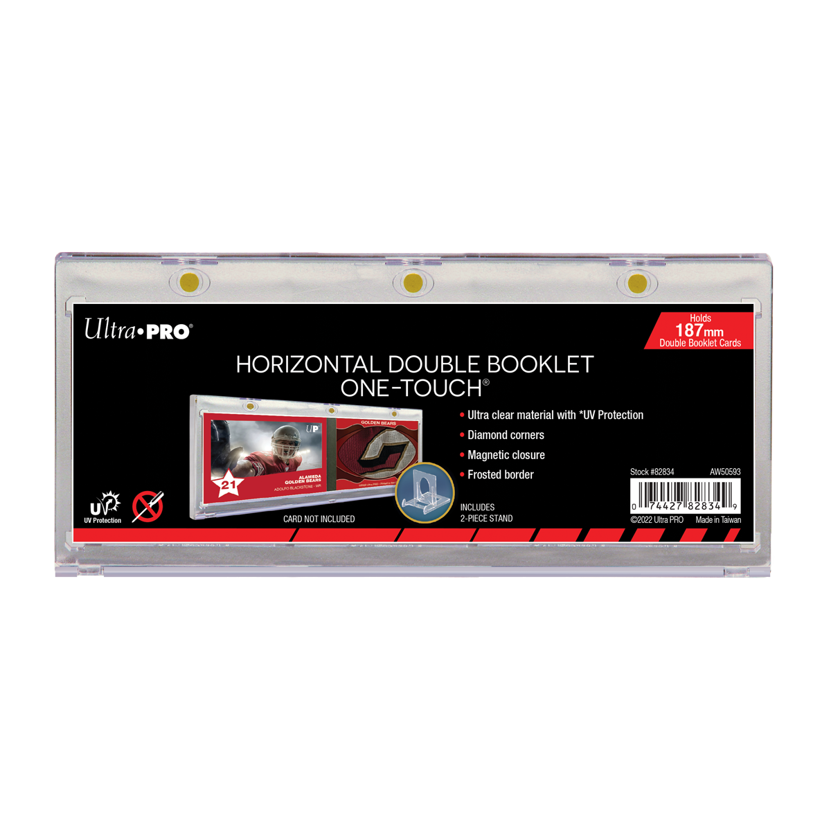 187mm Double Booklet Card UV ONE-TOUCH Magnetic Holder | Ultra PRO International