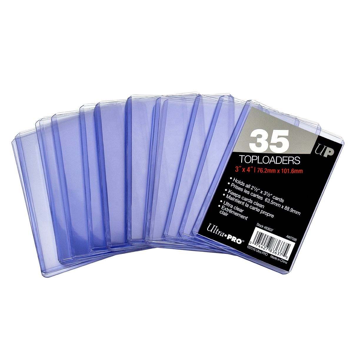 3" x 4" Clear Regular Toploaders (35ct) for Standard Size Cards | Ultra PRO International
