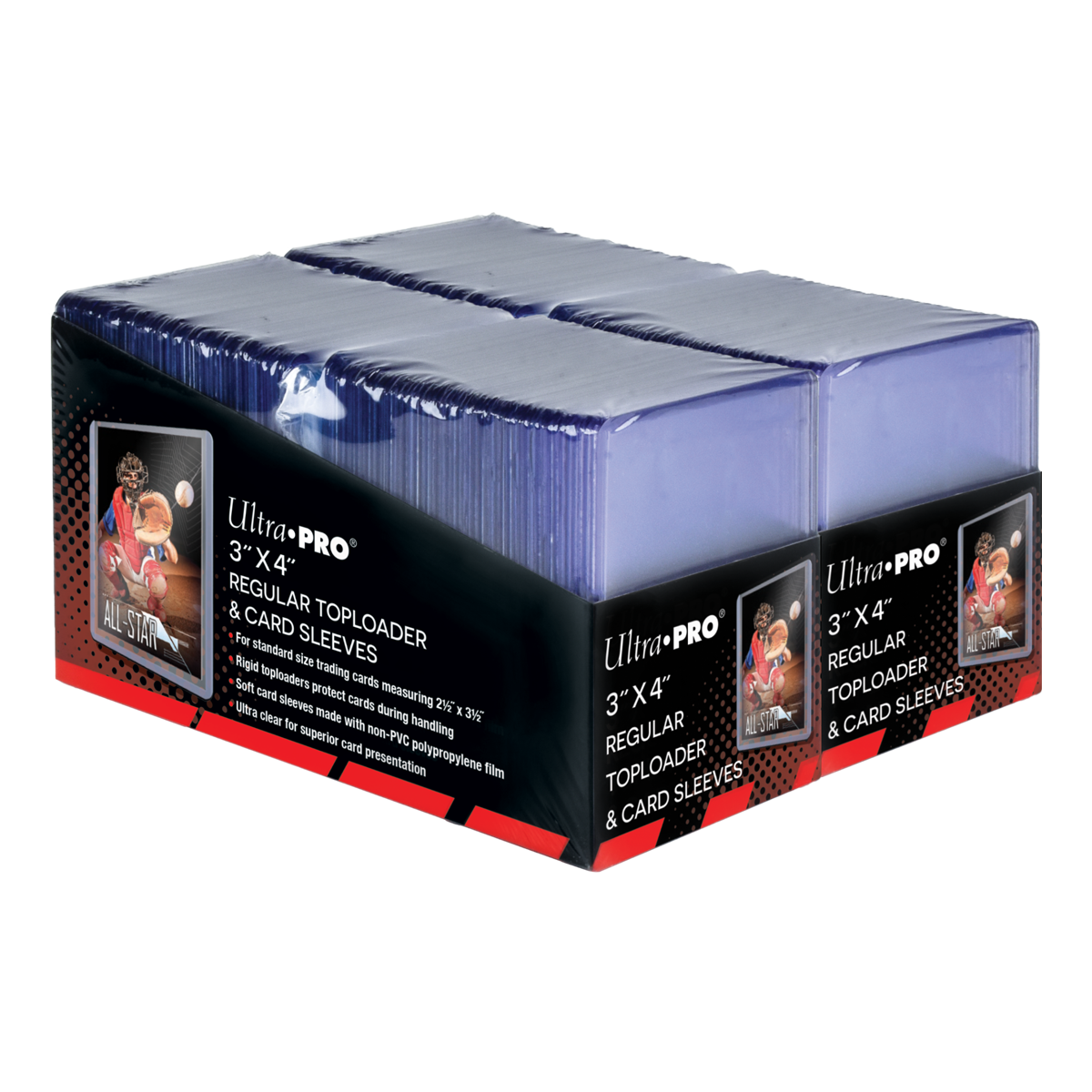 3" x 4" Clear Regular Toploaders and Soft Sleeves Bundle (200ct) for Standard Size Cards | Ultra PRO International