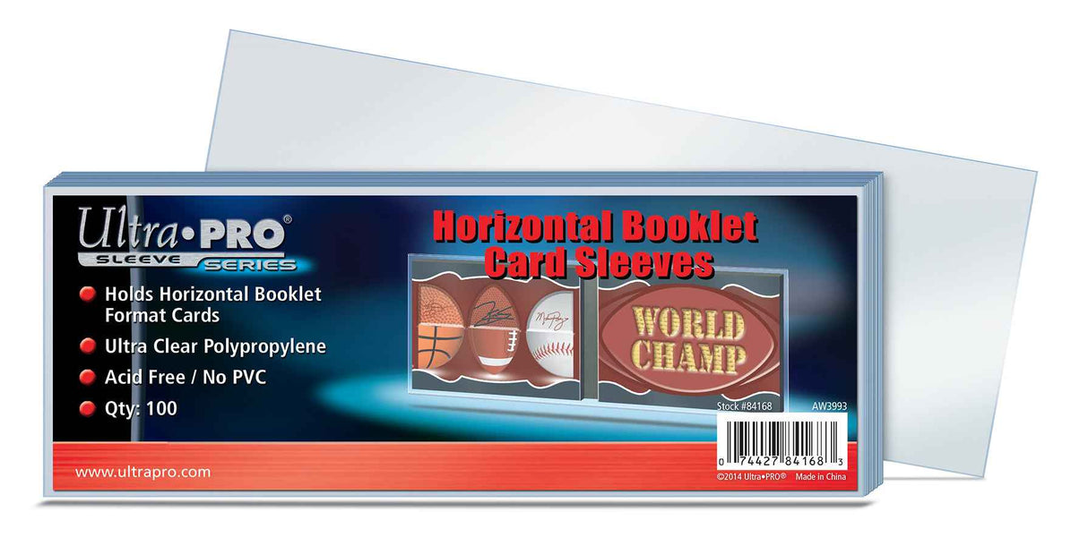 Horizontal Booklet Card Sleeves (100ct)