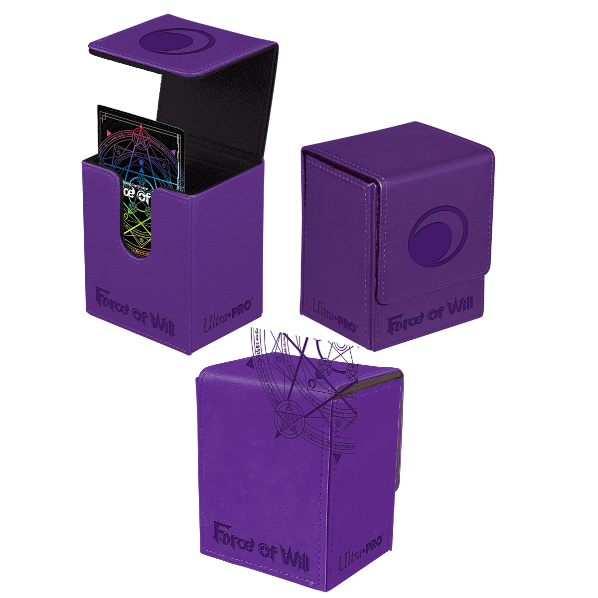 Darkness Magic Stone Flip Deck Box for Force of Will | Ultra PRO International