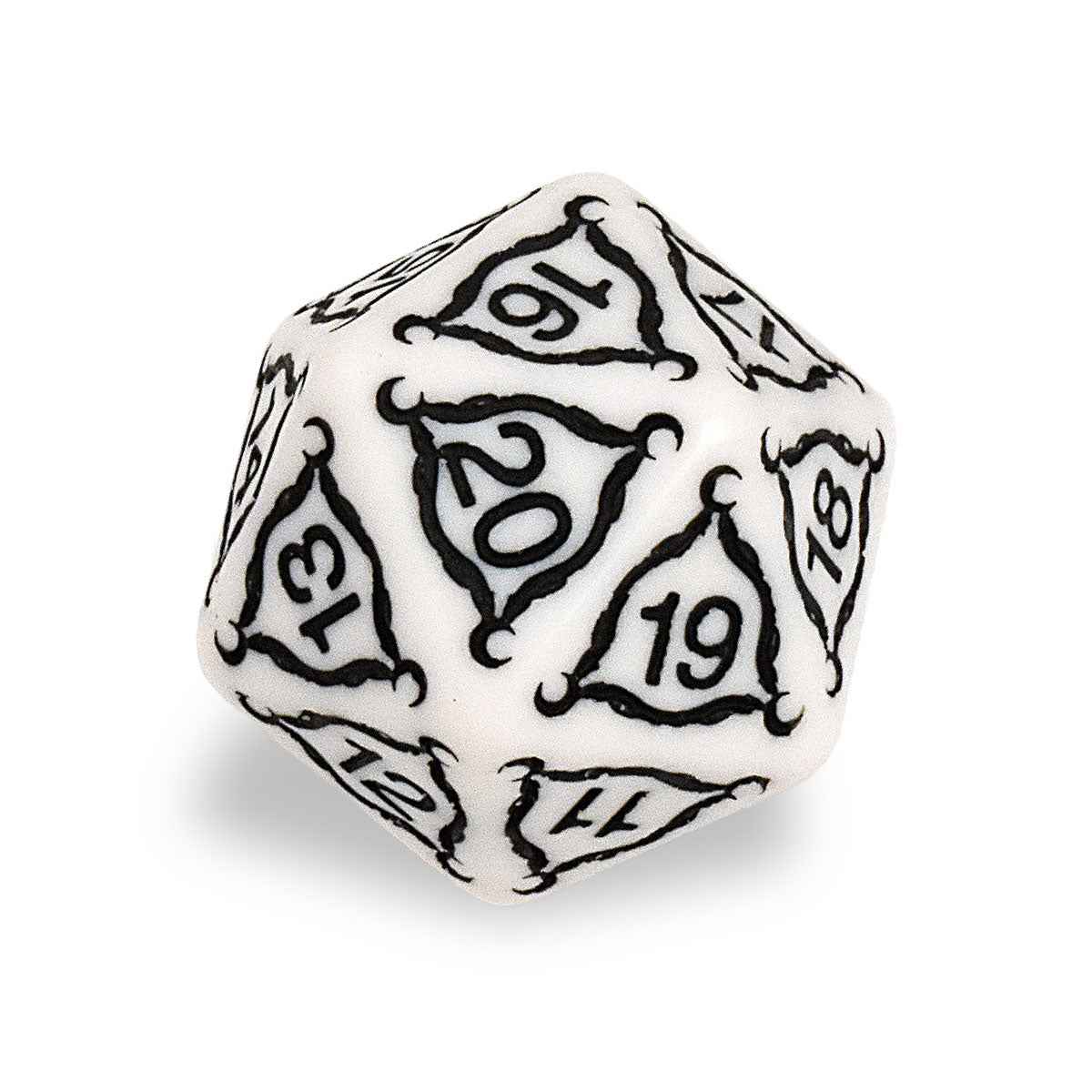 Titan Jumbo Ivory D20 RPG Dice