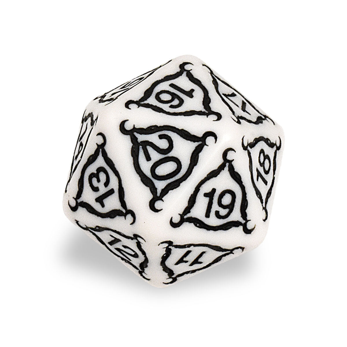 Titan Jumbo Ivory D20 RPG Dice | Ultra PRO International