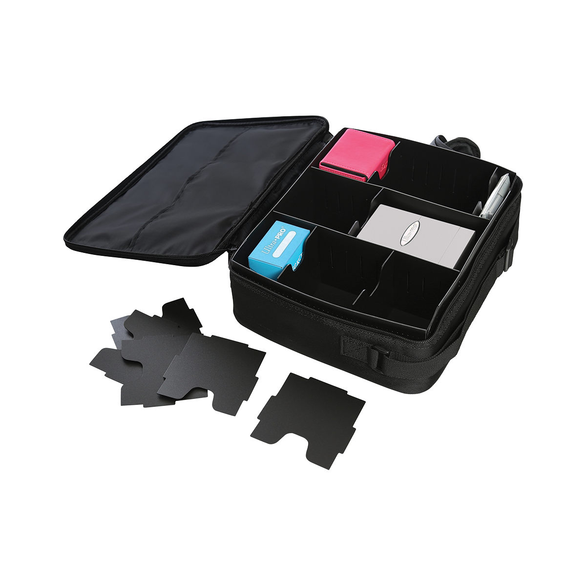 Deluxe Gaming Case Black Dragon with Silver Trim
