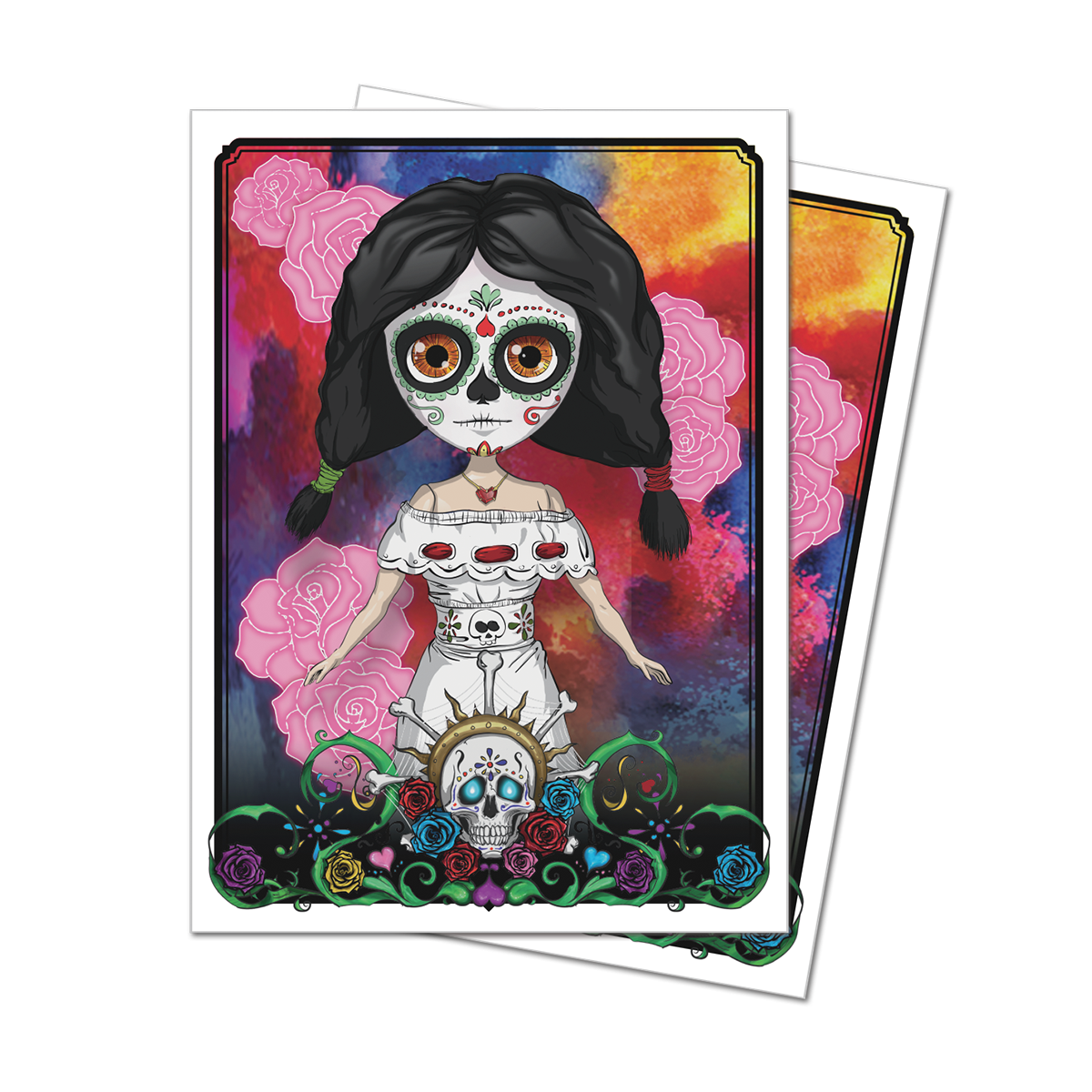 Doll Standard DECK PROTECTOR® Sleeves (50ct) for Dia De Los Muertos