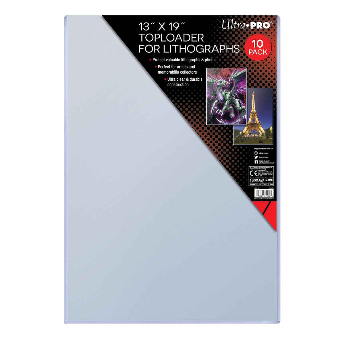 13" x 19" Lithograph TOPLOADER® Sleeves (10ct)