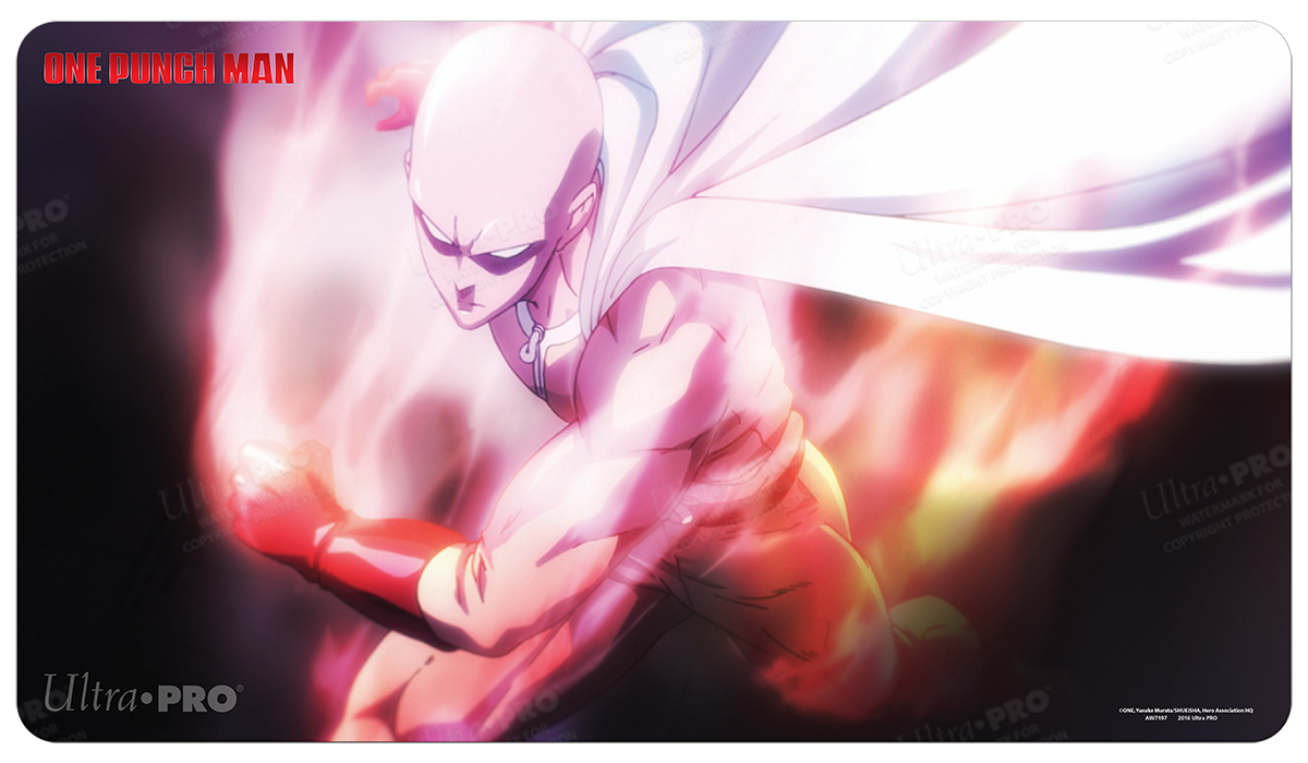 Saitama Serious Mode Standard Gaming Playmat for One-Punch Man | Ultra PRO International