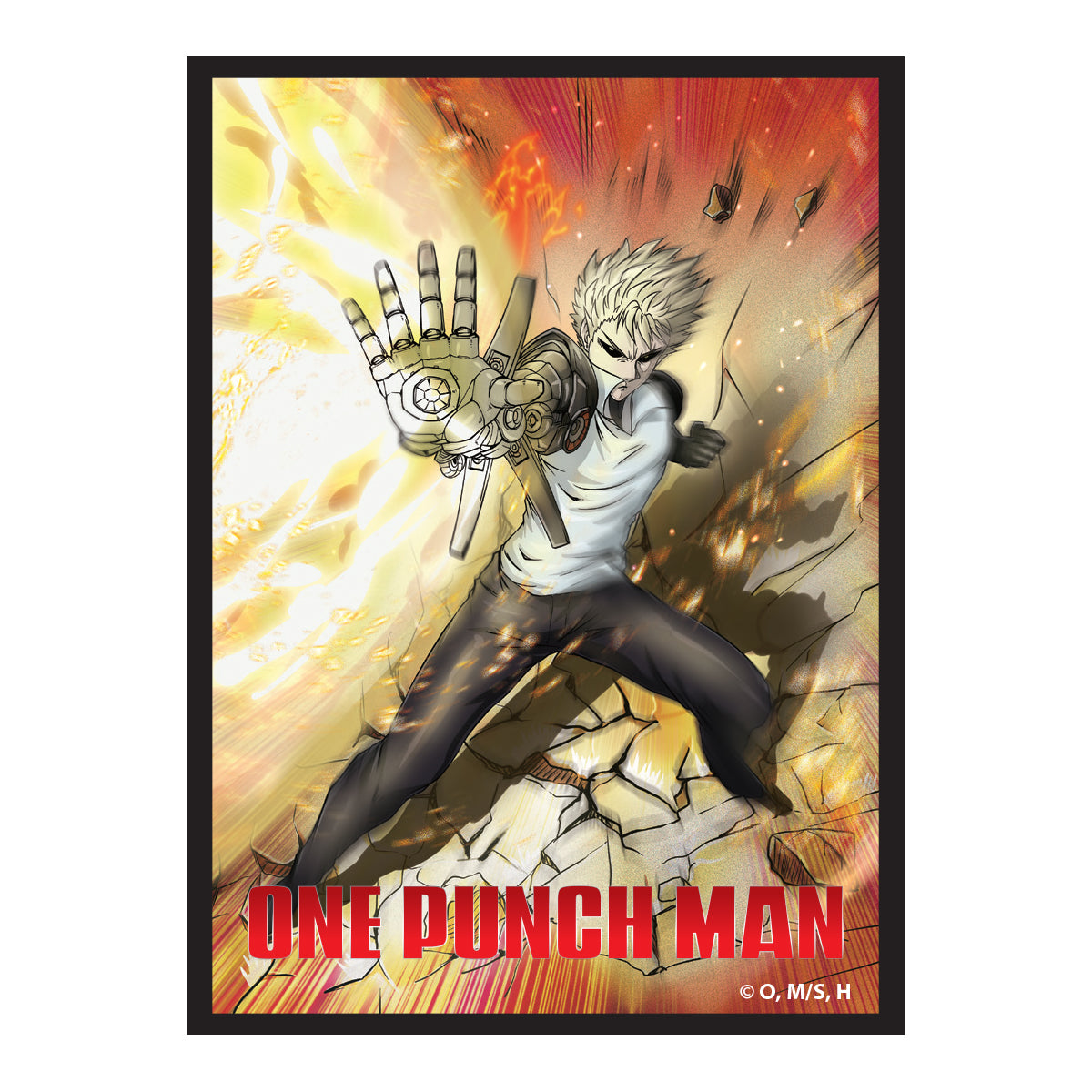 Genos Standard Deck Protector Sleeves (65ct) for One-Punch Man | Ultra PRO International Genos Standard Deck Protector Sleeves (65ct) for One-Punch Man | Ultra PRO International