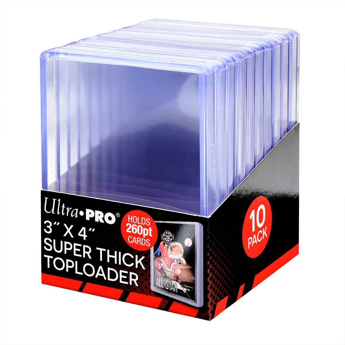 3 x 4 Clear Regular Toploaders and Soft Sleeves Bundle (100ct) for  Standard Size Cards
