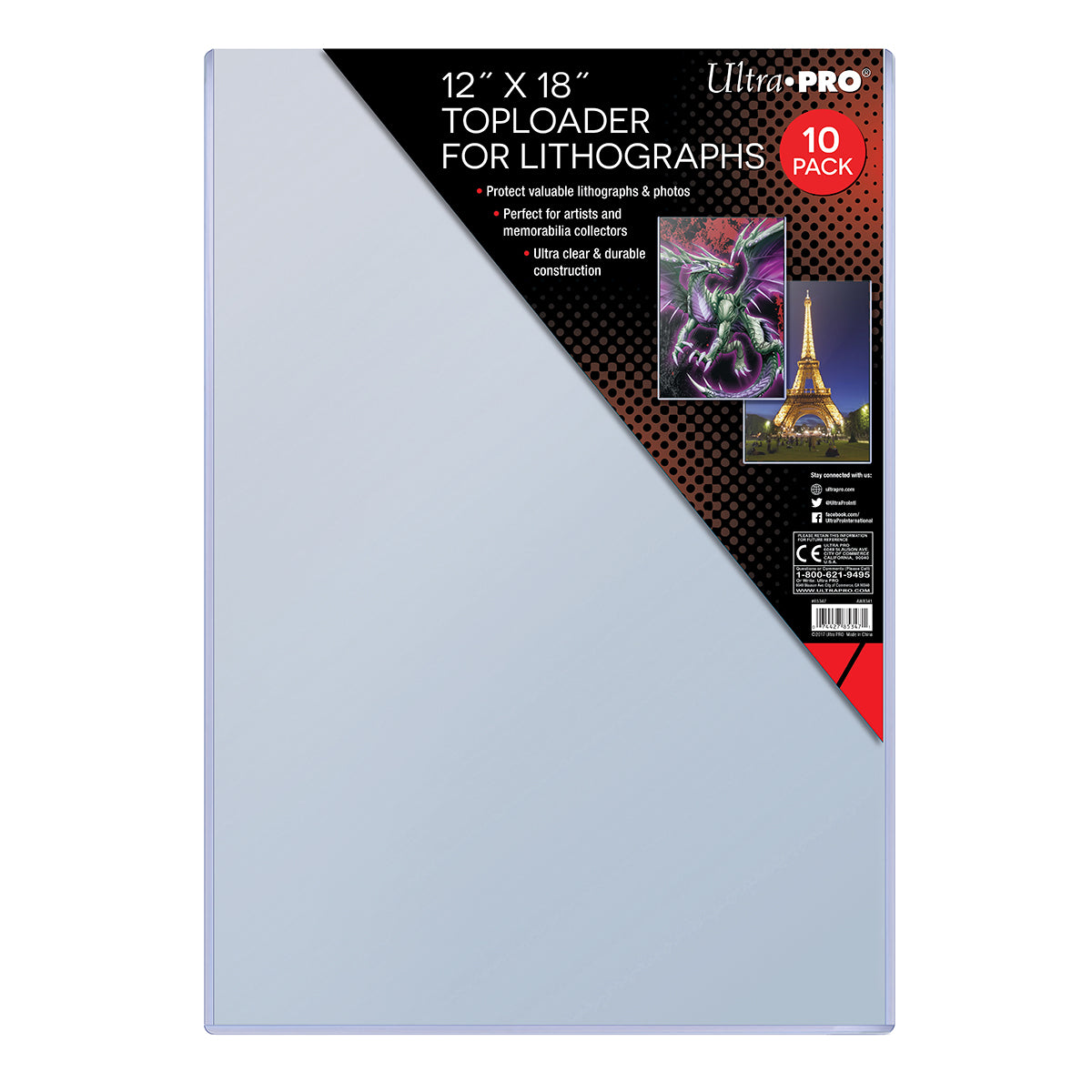 12" x 18" Lithograph Toploaders (10ct) | Ultra PRO International