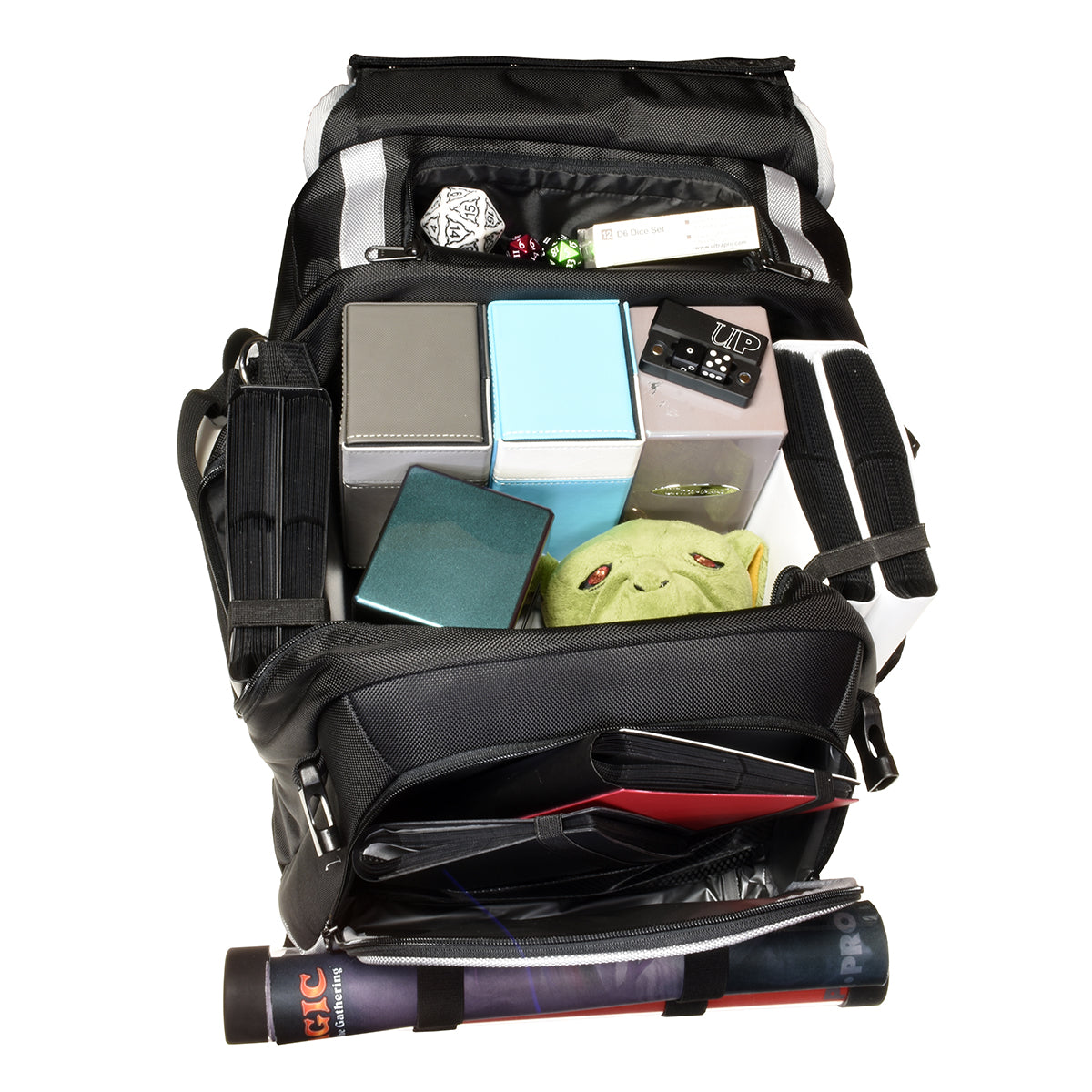 Black Citadel Backpack with Silver Trim | Ultra PRO International