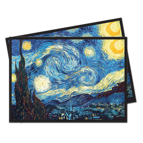 starry night card sleeves Fine Art Starry Night Standard Deck Protector Sleeves (100ct) by Vincent  Van Gogh