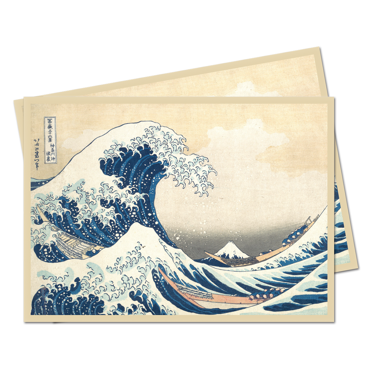 Fine Art The Great Wave Off Kanagawa Standard DECK PROTECTOR Sleeves (65ct) by Hokusai Fine Art The Great Wave Off Kanagawa Standard DECK PROTECTOR Sleeves (65ct) by Hokusai