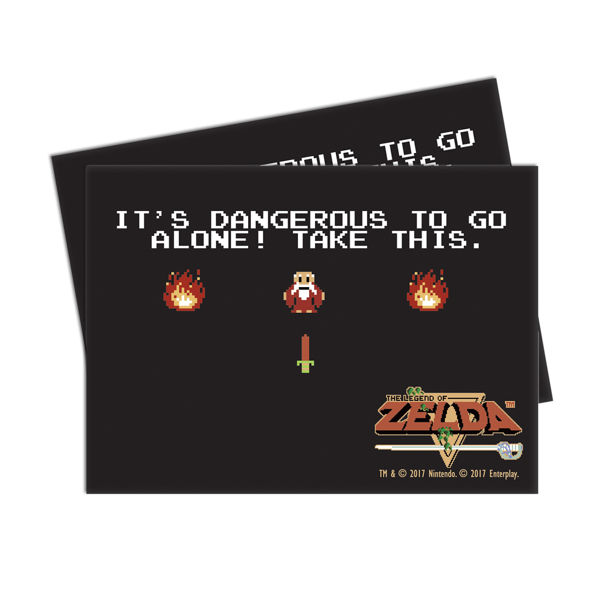 It's Dangerous To Go Alone Standard DECK PROTECTOR® Sleeves (65ct) for The Legend of Zelda
