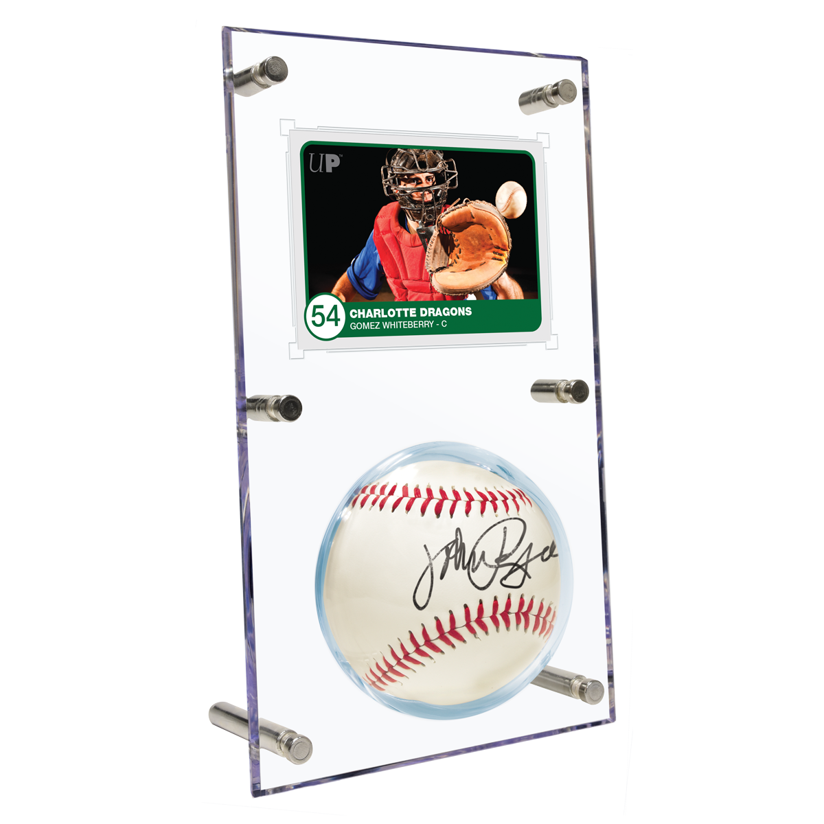 Baseball & Card (35PT) Clear Flip Display Case