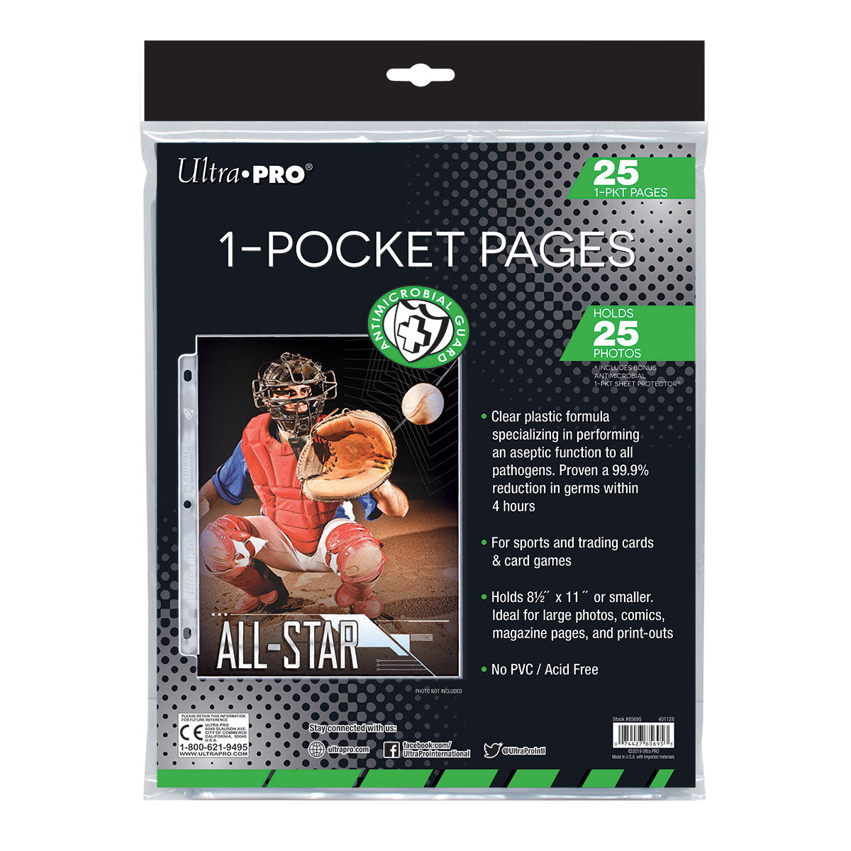  Ultra Pro 9 Pocket Pages Platinum Series 100 Pages of Card  Sleeves for Trading Baseball Card Binder, -Pokemon and Baseball Card  Sleeves : Toys & Games