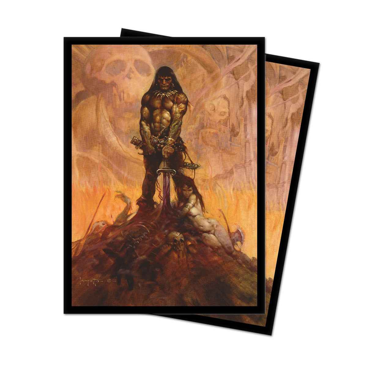 Barbarian Standard DECK PROTECTOR® Sleeves (100ct) by Frank Frazetta