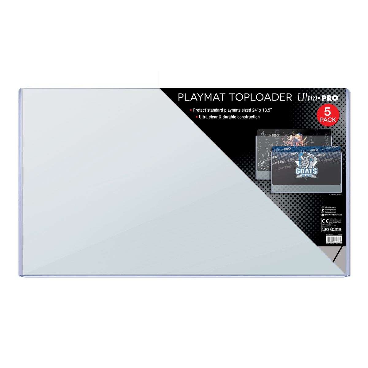 24" x 13.5" Playmat Toploaders (5ct) | Ultra PRO International