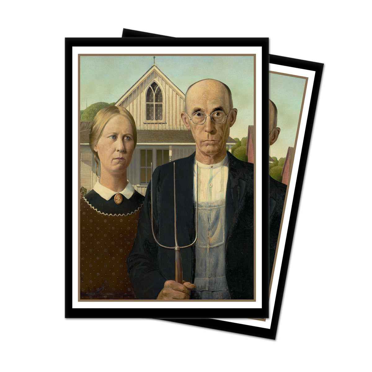 Fine Art American Gothic Standard DECK PROTECTOR® Sleeves (65ct) by Grant Wood