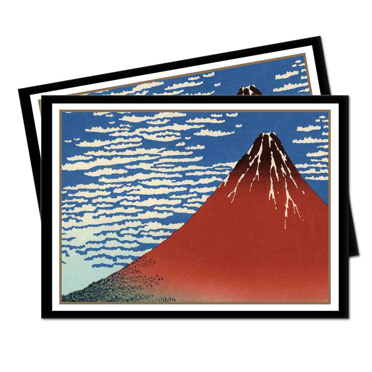 Fine Art Red Fuji Standard DECK PROTECTOR® Sleeves (65ct) by Hokusai
