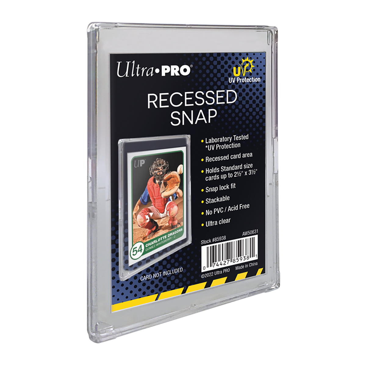 UV Recessed Snap Card Holder
