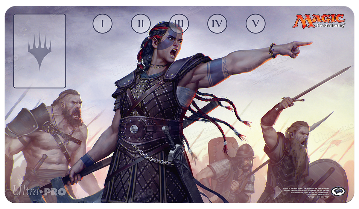 Commander Saskia the Unyielding Standard Gaming Playmat for Magic: The Gathering