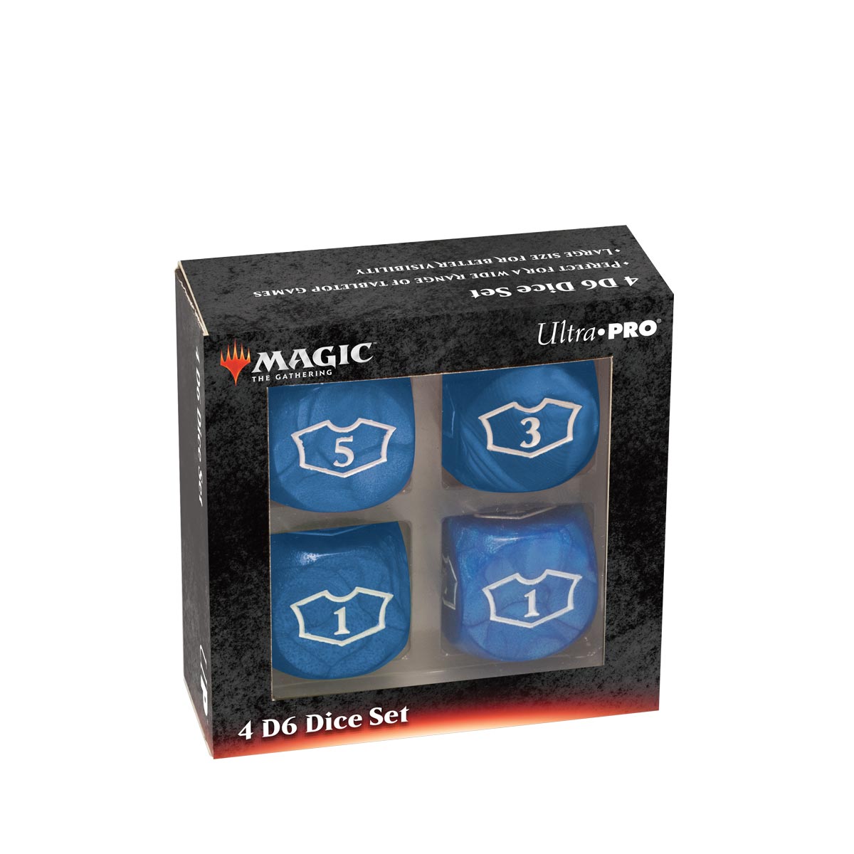 Deluxe Mana D6 Loyalty Dice Set (4ct) for Magic: The Gathering | Ultra PRO International