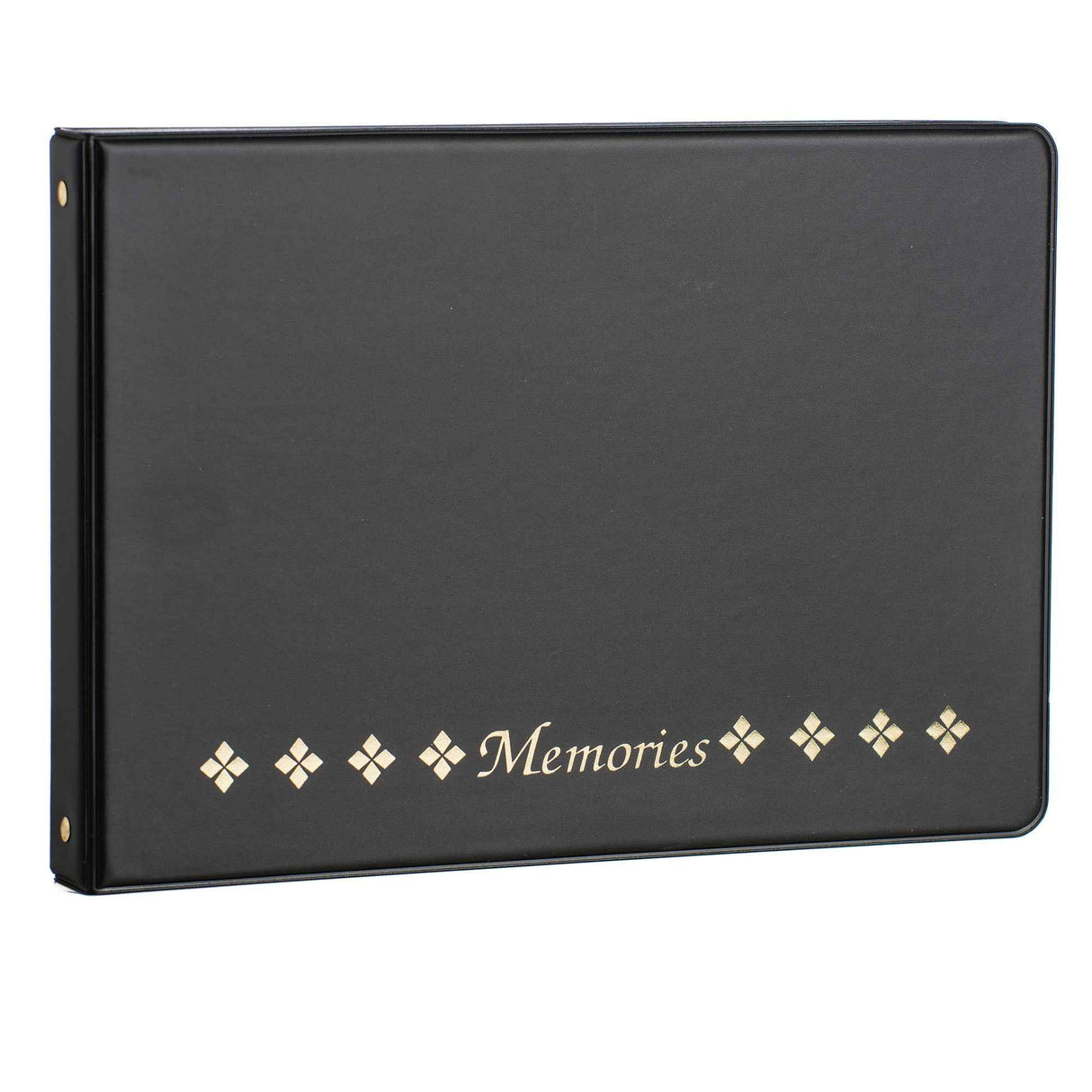 4-Ring Horizontal Black "Memories" Photo Album