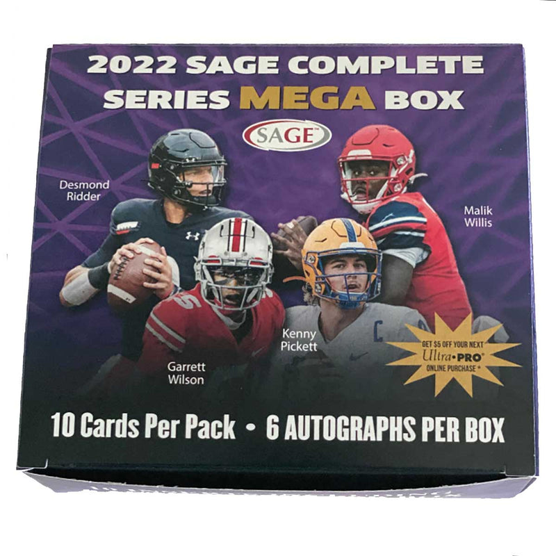 2022 Sage Hit Premier Draft Football Mega Box | Ultra PRO International