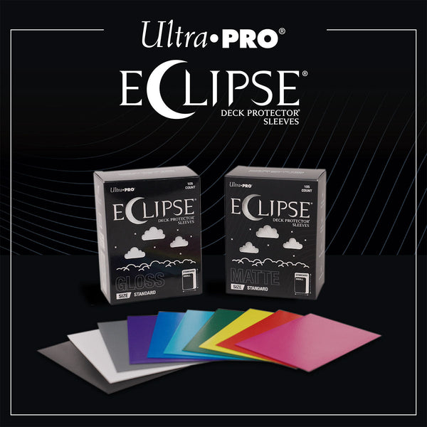 eclipse card sleeves Gloss Small Sleeves: Lemon Yellow 60ct professional shuffle Inner layer makes the colored sleeve back completely opaque PRO Ultra Pro Eclipse Matte Sleeves: